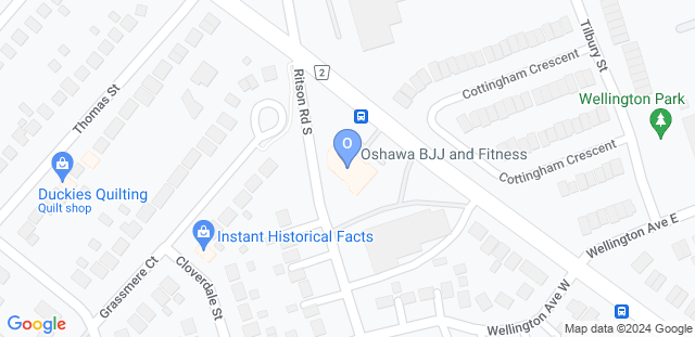 Map to Oshawa BJJ